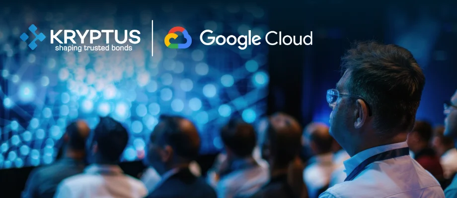 Público atento acompanha apresentação, em imagem representativa da Conferência Gartner Segurança e Gestão de Risco 2025, onde a Kryptus estará junto do Google Cloud promovendo soluções de cibersegurança e proteção de dados.