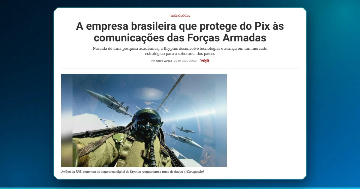 Soberania digital: Kryptus em reportagem da Vej